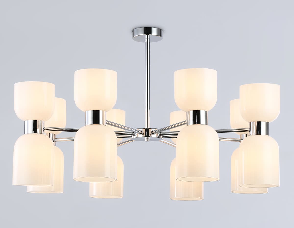 LH56085/16 СH/FR хром/белый матовый E14*16 max 40W D860*510