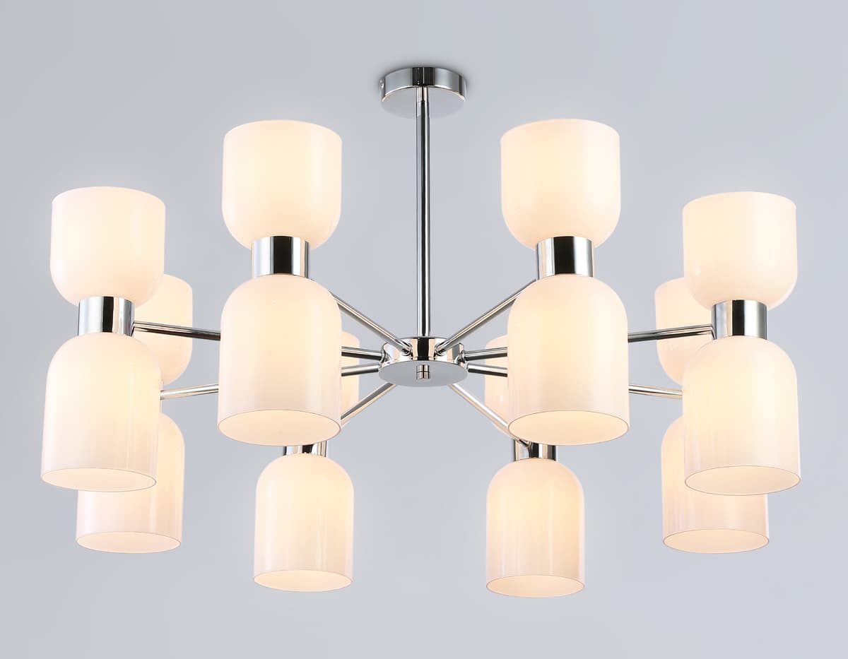 LH56085/16 СH/FR хром/белый матовый E14*16 max 40W D860*510