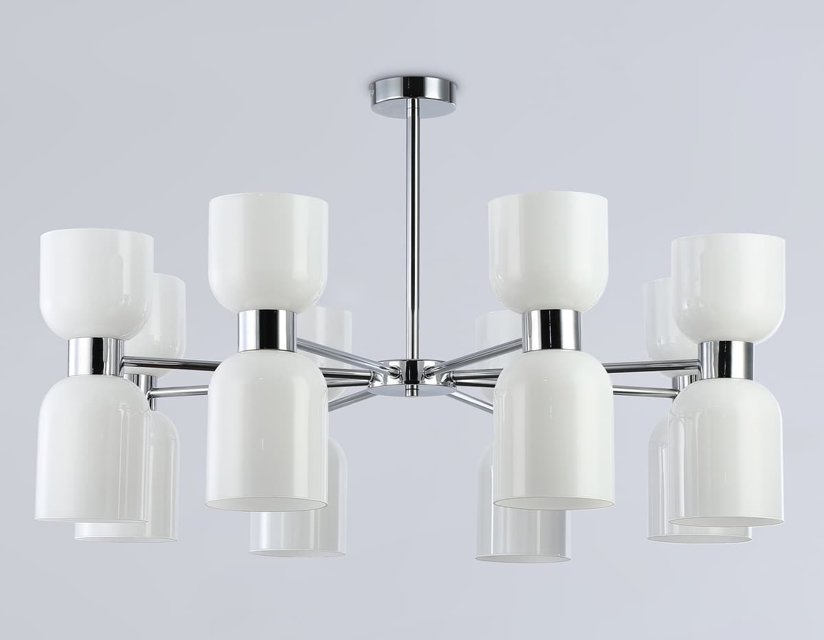 LH56085/16 СH/FR хром/белый матовый E14*16 max 40W D860*510