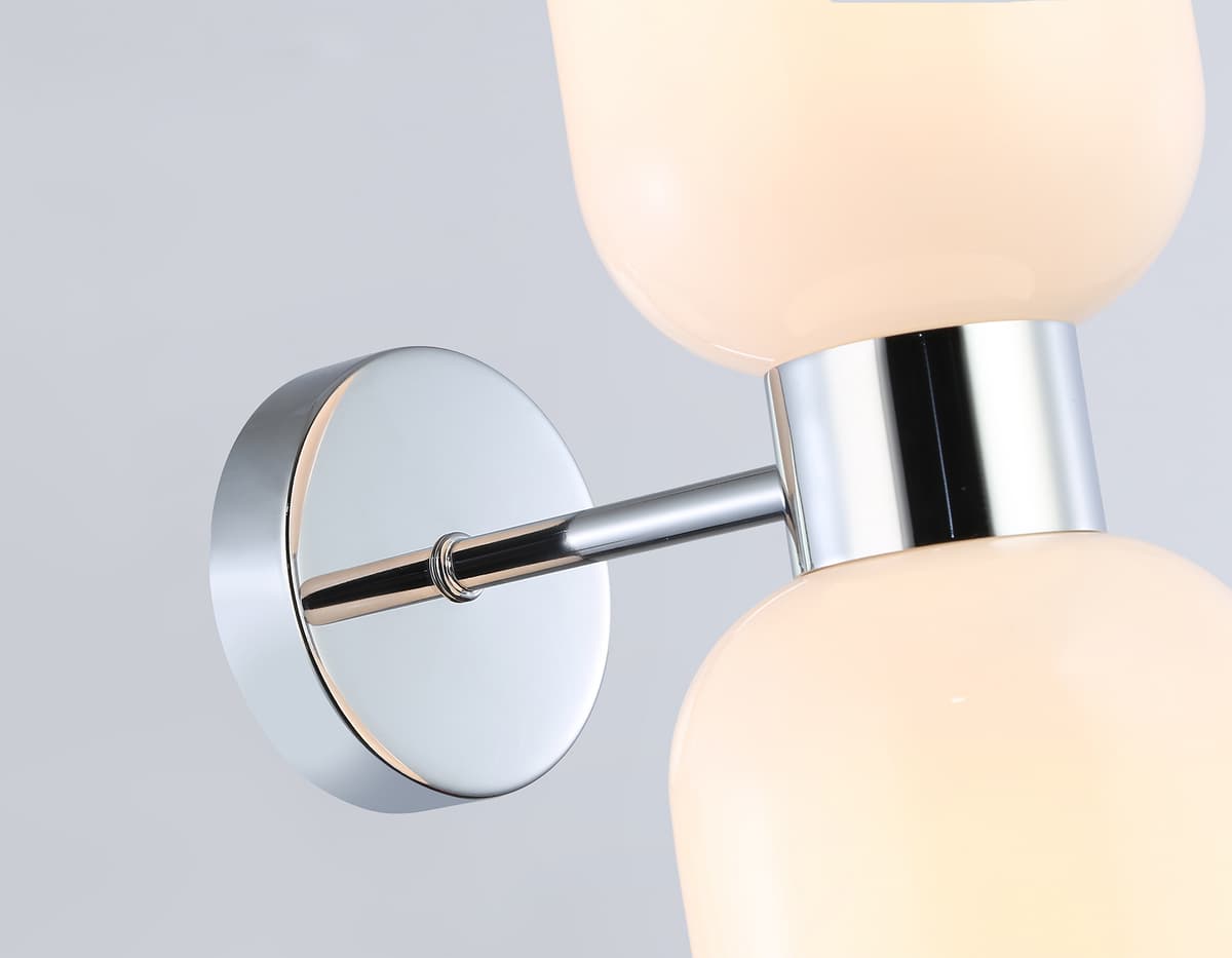 LH56087/2 СH/FR хром/белый матовый E14*2 max 40W 215*120*300