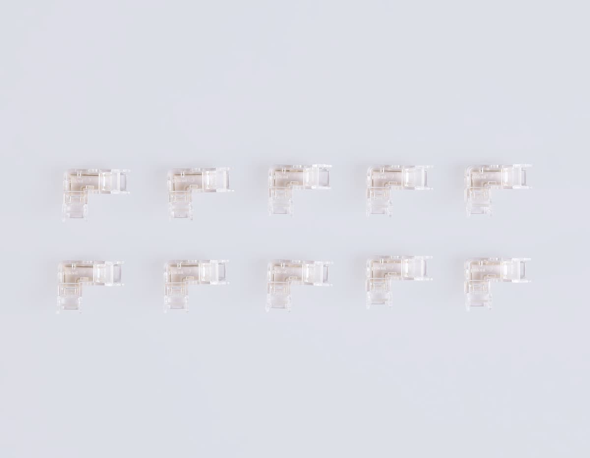 GS6841 Соединитель угловой COB 12/24V для лент 5mm (2 конт.) (10шт)