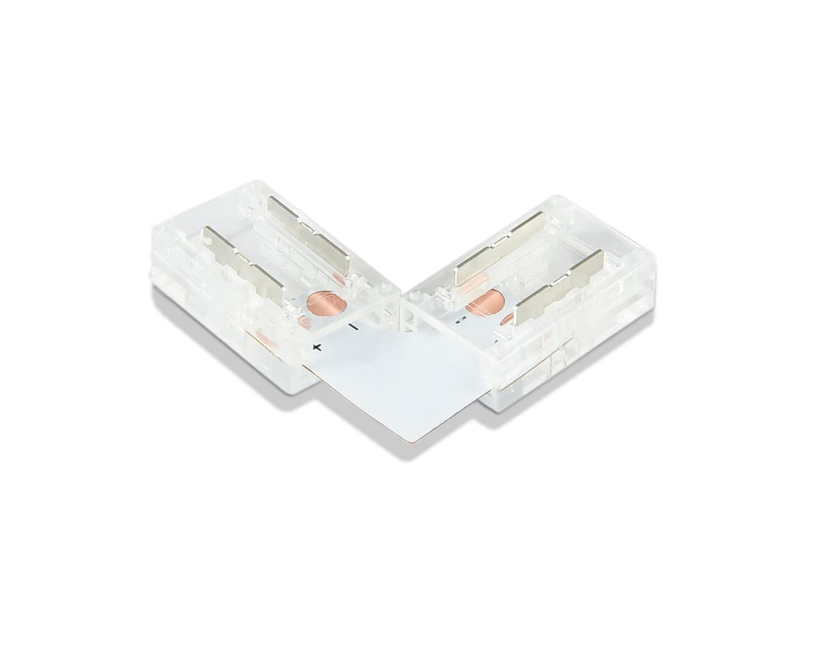 GS6851 Соединитель угловой L COB 12/24V для лент 8mm (2 конт.) (5шт)