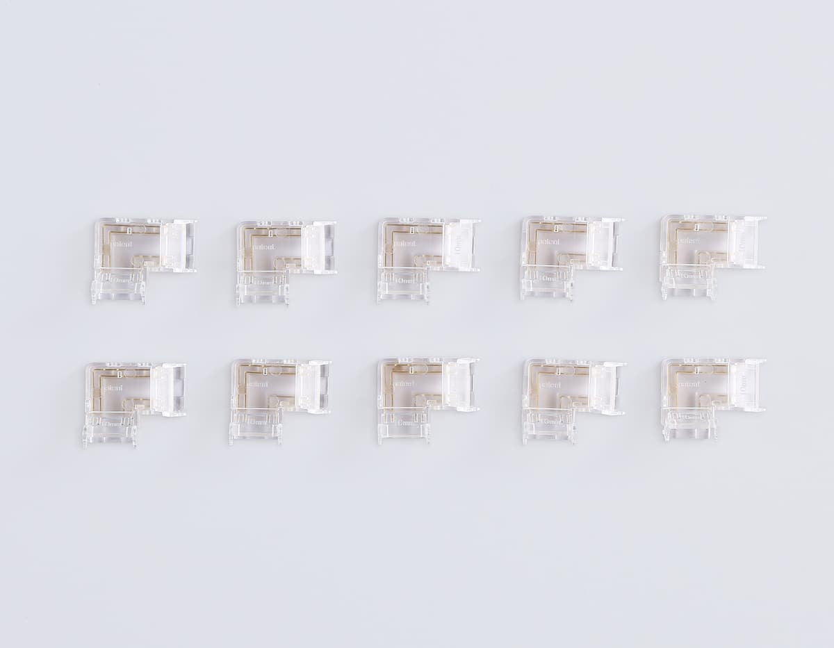 GS6891 Соединитель угловой COB RGB 12/24V для лент 10mm (4 конт.) (10шт)