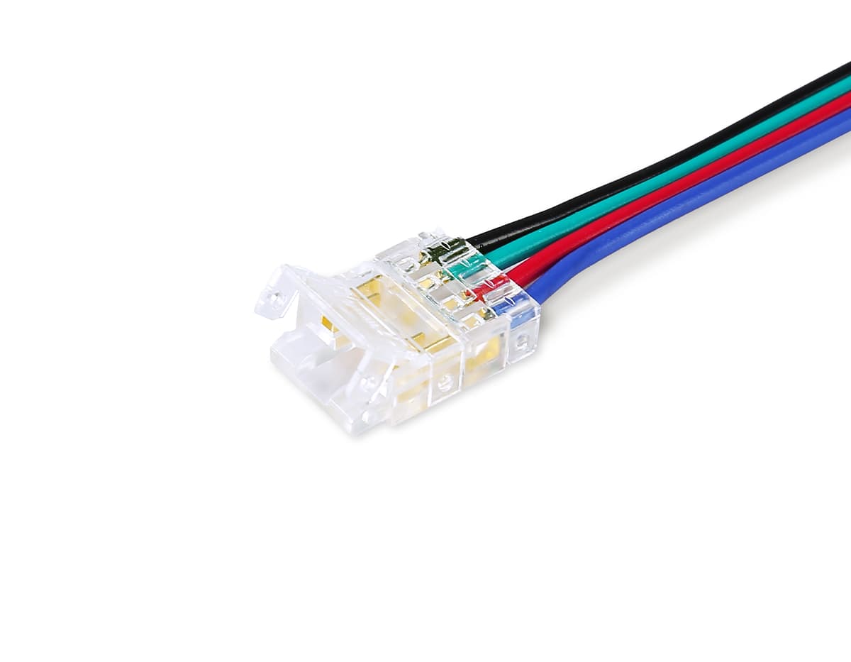 GS7921 Соединитель гибкий двухсторонний COB RGB 12/24V для лент 10mm (4 конт.) (5шт)