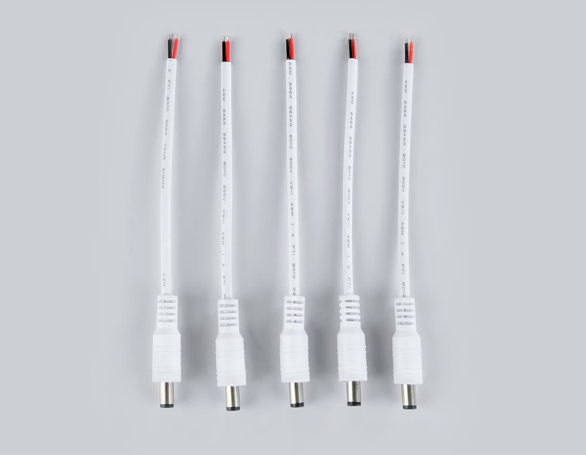 GS7951 соединитель проводной 2,1*5,5 мм папа (5шт)