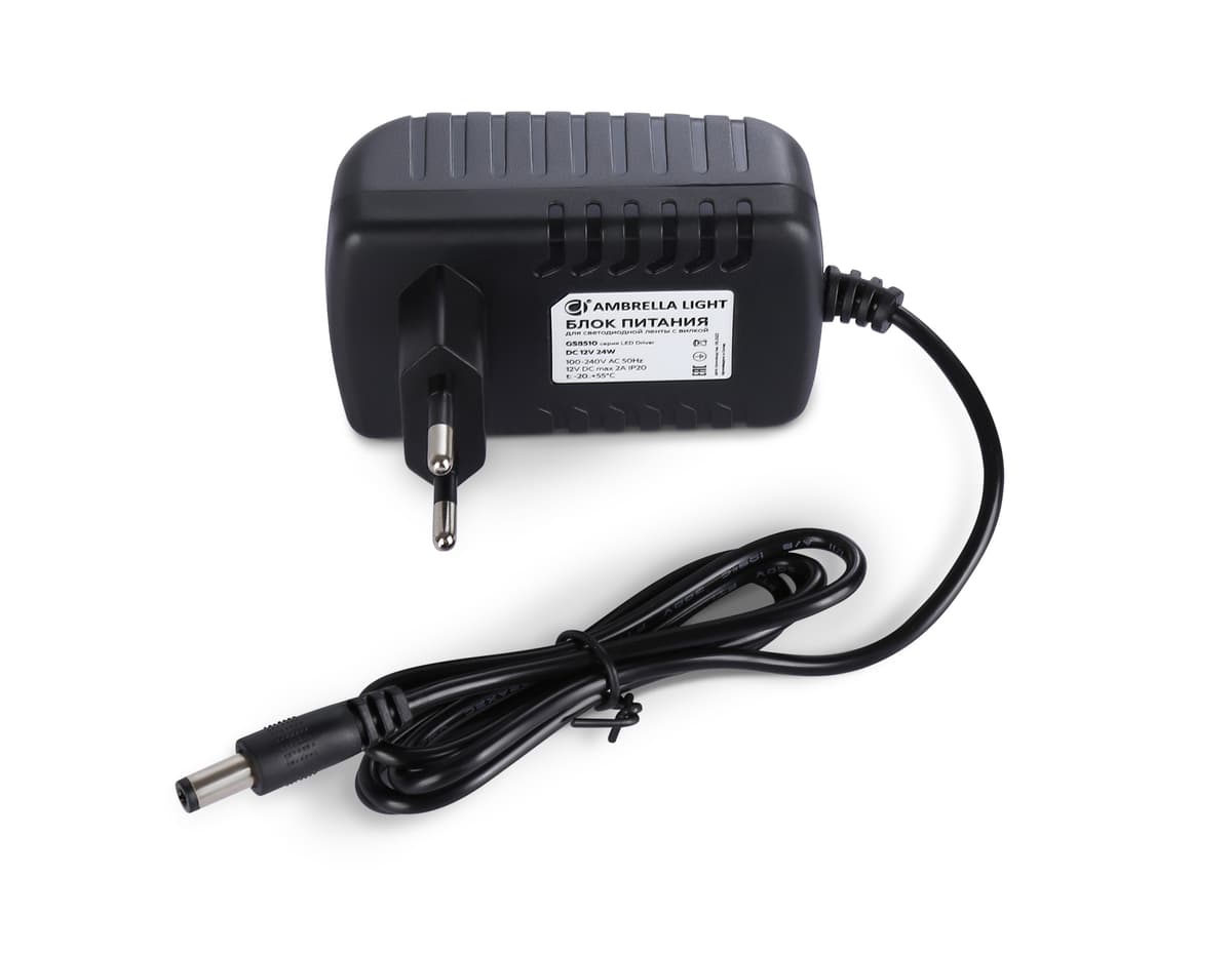 GS8510 блок питания 12V 24W 2A IP20 100-240V 80*50*70