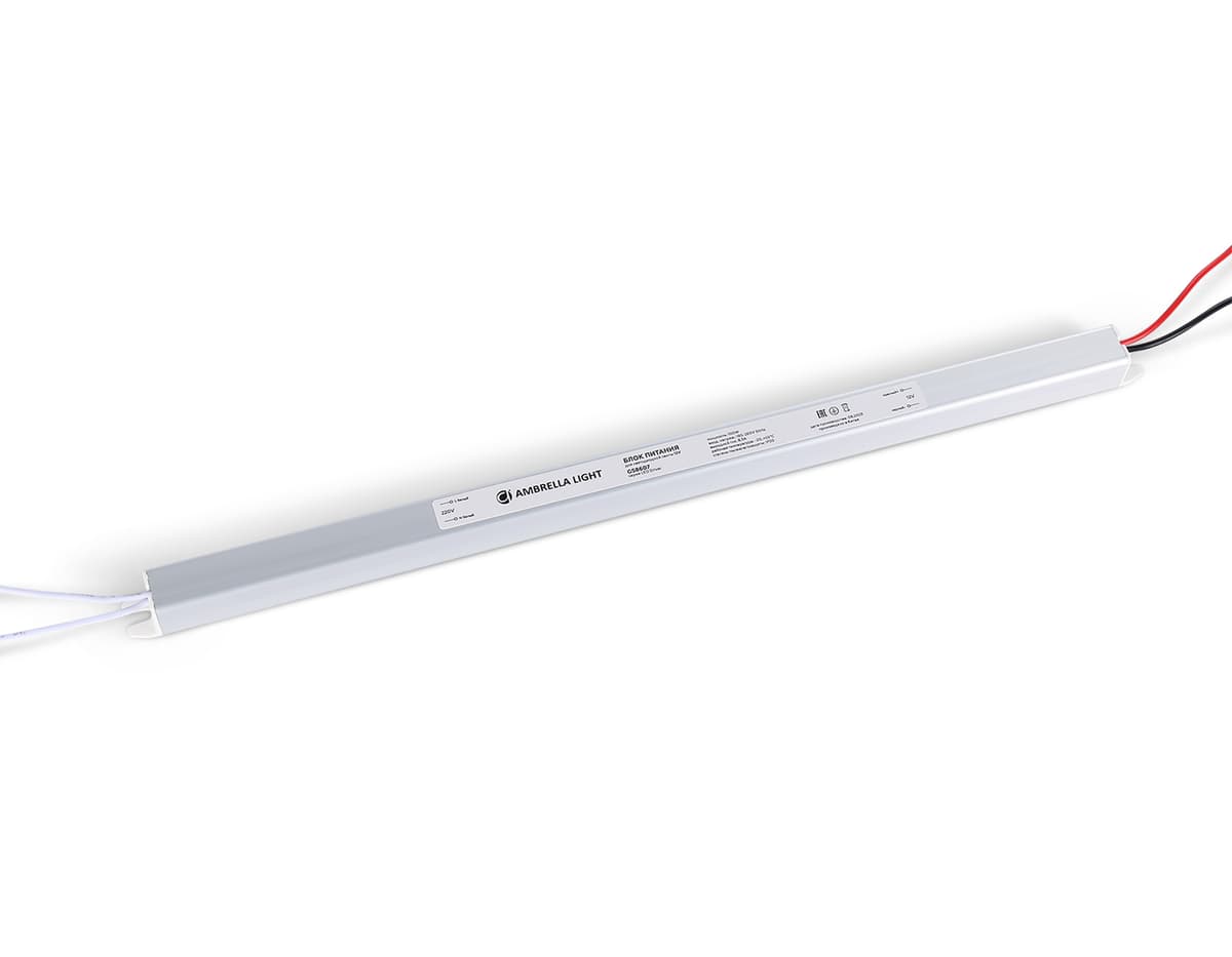 GS8607 блок питания 12V 100W 8.3A IP20 185-260V 372*18*18.