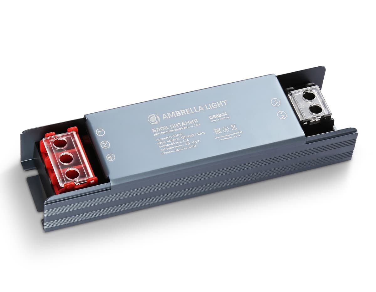 GS8824 блок питания 24V 100W 4.2A IP20 185-260V 130*35*22