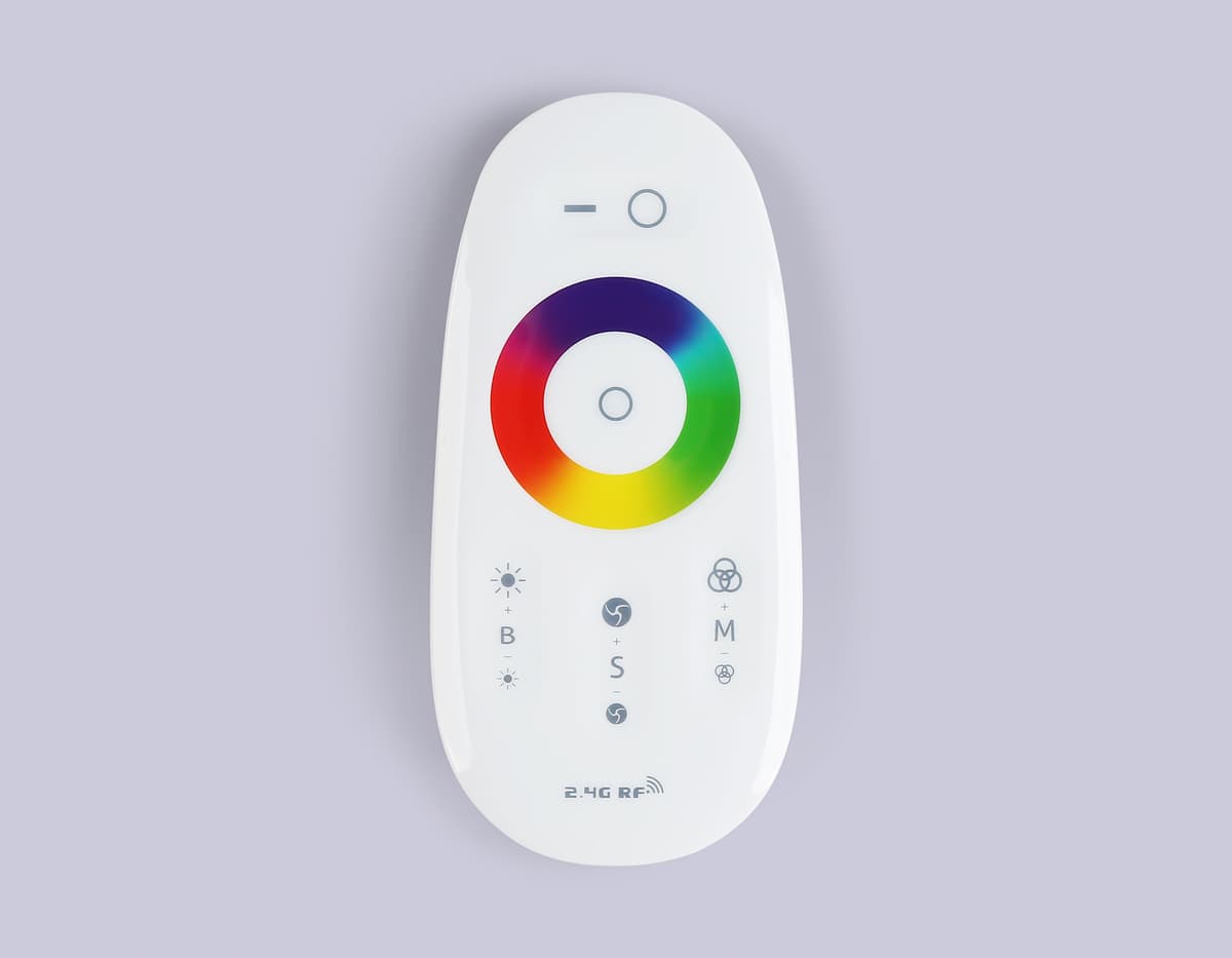 GS11451 контроллер RGB/RGBW (RGB 18A 12V 216W/24V 432W/RGBW 24A 12V 288W/24V 576W ПДУ Радио 2.4 AAA)