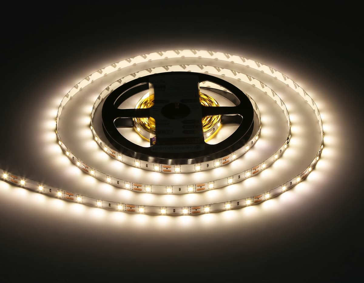 GS1002 2835 60Led/ 4.8W m/ 12V IP20 4500K/ 5000*8*1.2mm (2 конт.)