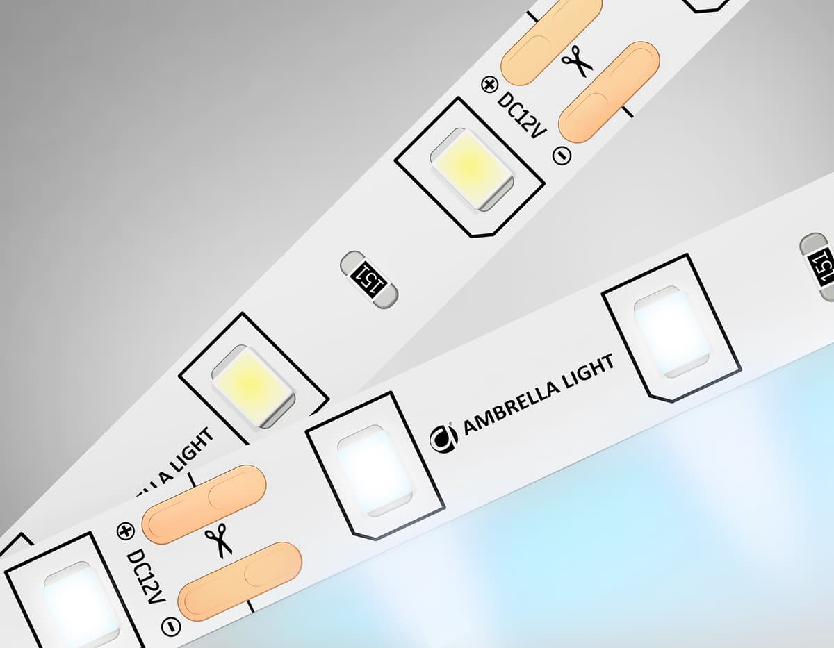 GS1003 2835 60Led/ 4.8W m/ 12V IP20 6500K/ 5000*8*1.2mm (2 конт.)