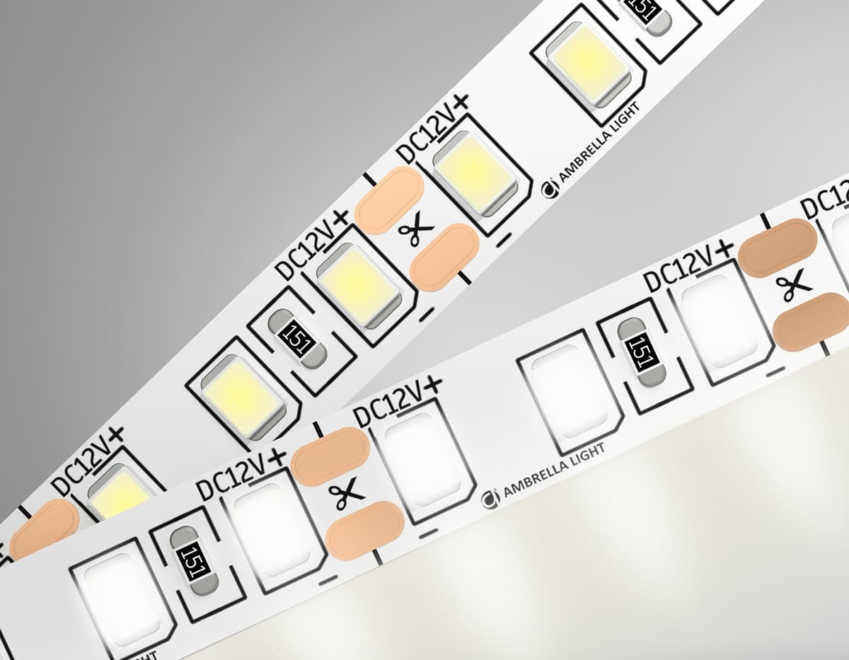 GS1102 2835 120Led/ 9.6W m/ 12V IP20 4500K/ 5000*8*1.2mm (2 конт.)