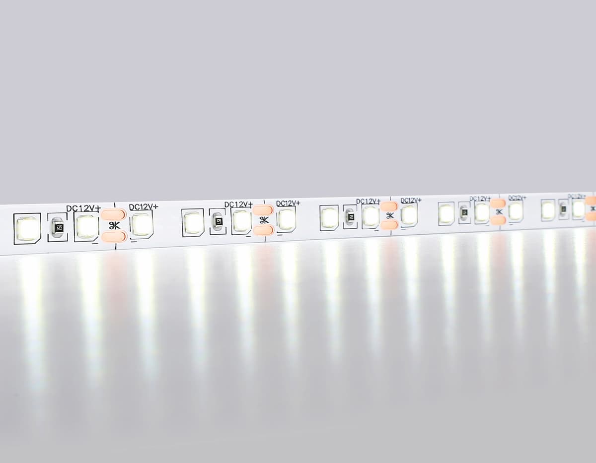 GS1103 2835 120Led/ 9.6W m/ 12V IP20 6500K/ 5000*8*1.2mm (2 конт.)