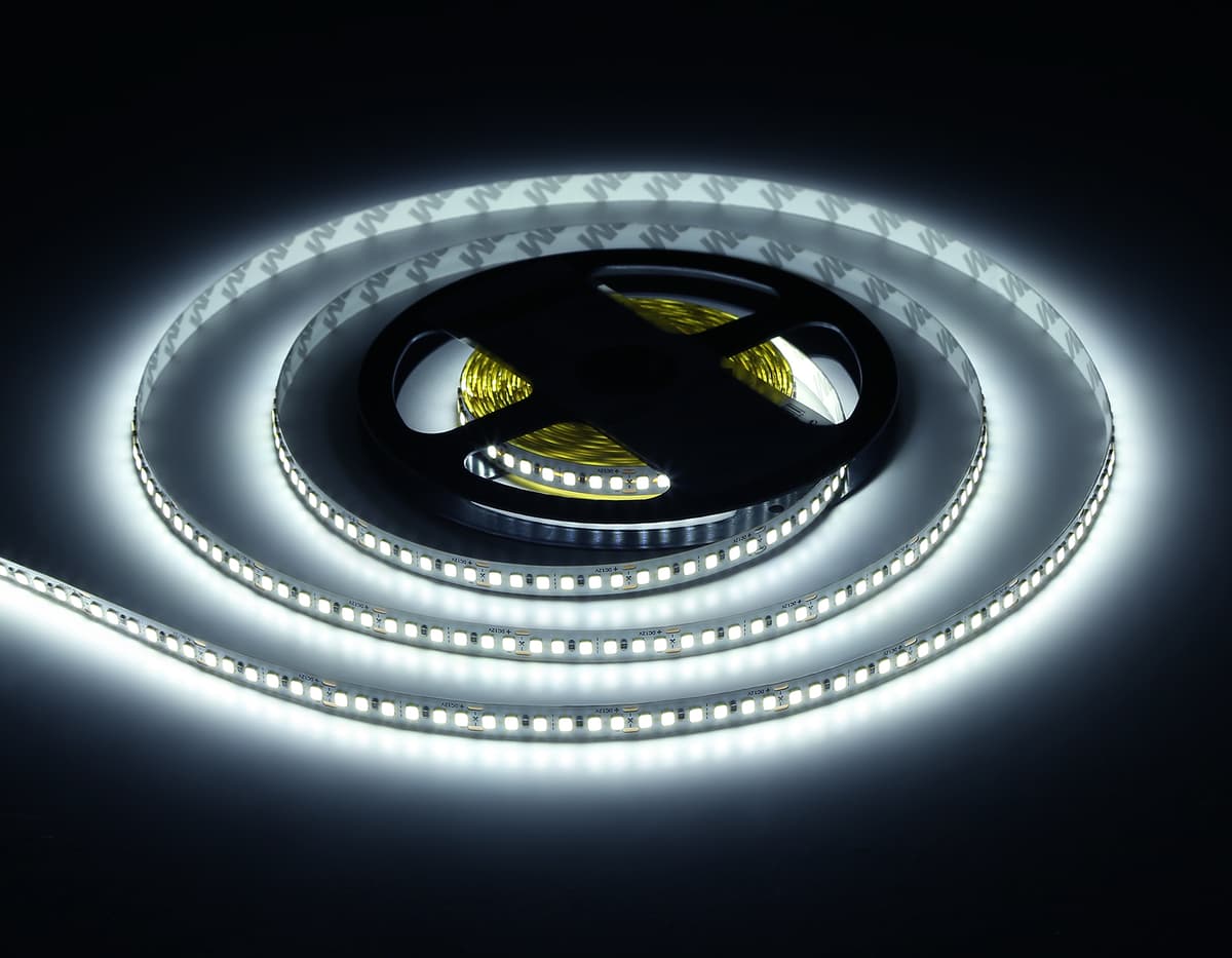 GS1303 2835 180Led/ 14.4W m/ 12V IP20 6500K/ 5000*8*1.2mm (2 конт.)