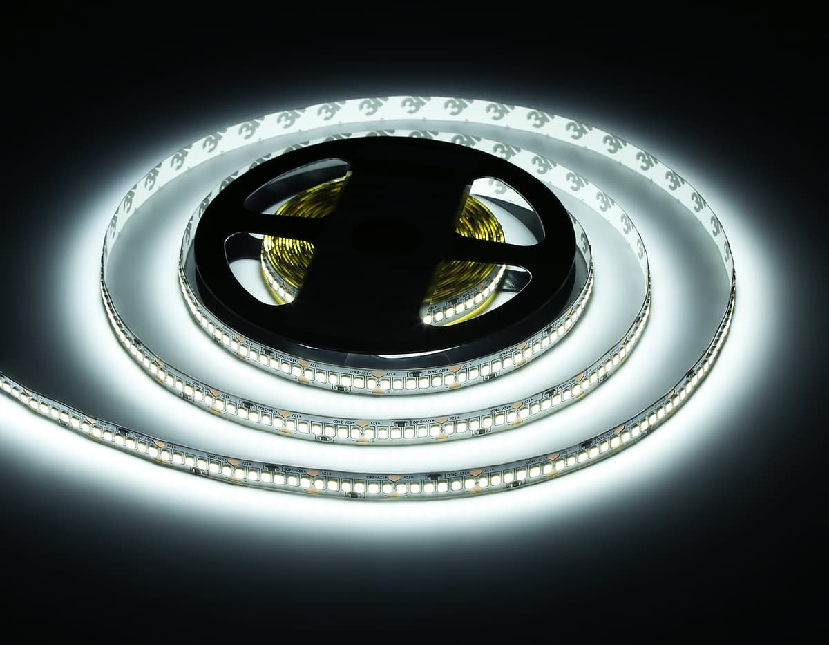 GS1403 2835 240Led/ 17W m/ 12V IP20 6500K/ 5000*10*1.2mm (2 конт.)
