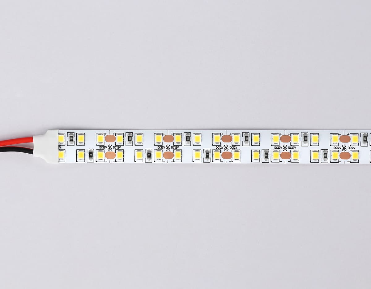 GS1602 2835 240Led/ 19.2W m/ 12V IP20 4500K/ 5000*14*1.2mm (2 конт.)