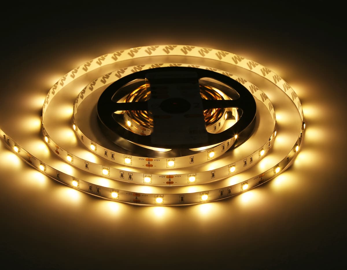 GS1801 5050 30Led/ 7.2W m/ 12V IP20 3000K/ 5000*10*1.87mm (2 конт.)