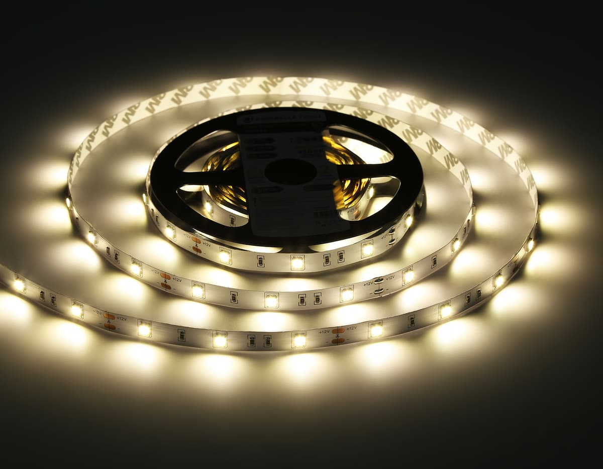 GS1802 5050 30Led/ 7.2W m/ 12V IP20 4500K/ 5000*10*1.87mm (2 конт.)