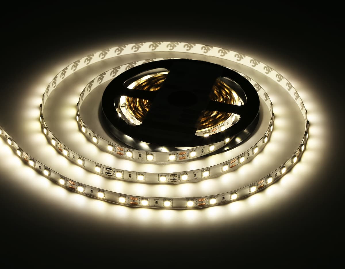 GS2002 5050 60Led/ 14.4W m/ 12V IP20 4500K/ 5000*10*1.87mm (2 конт.)