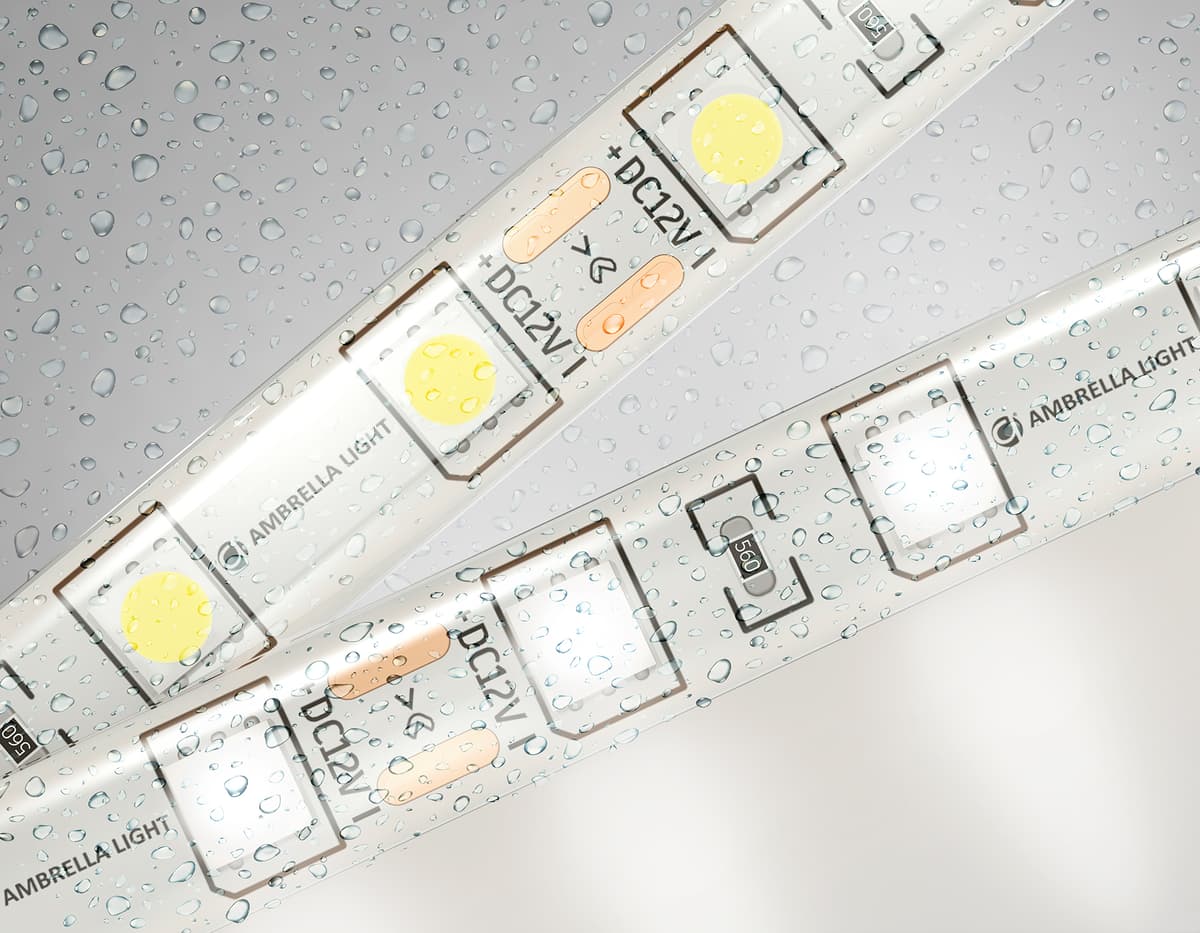GS2102 5050 60Led/ 14.4W m/ 12V IP65 4500K/ 5000*10*2.87mm (2 конт.)