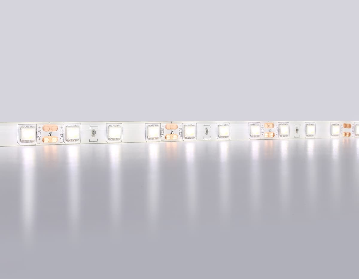 GS2102 5050 60Led/ 14.4W m/ 12V IP65 4500K/ 5000*10*2.87mm (2 конт.)