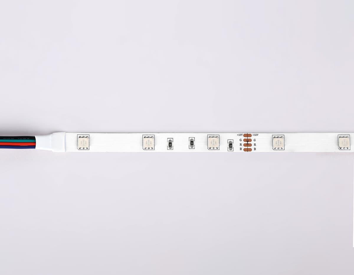 GS2201 5050 30Led/ 7.2W m/ 12V IP20 RGB /5000*10*1.87mm (4 конт.)