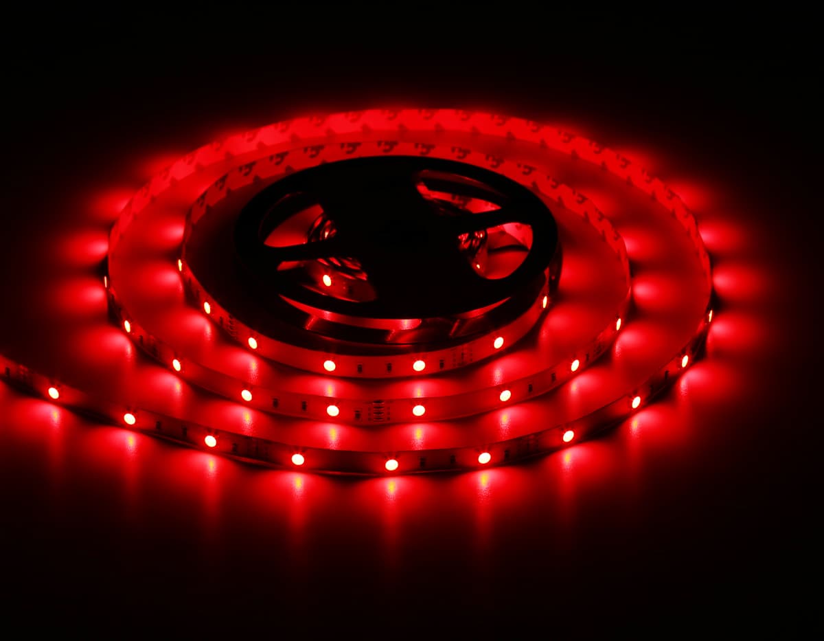 GS2201 5050 30Led/ 7.2W m/ 12V IP20 RGB /5000*10*1.87mm (4 конт.)