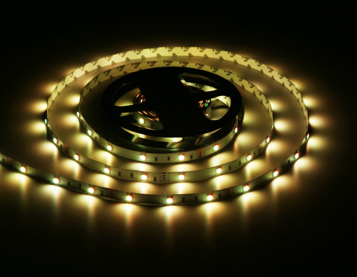 GS2201 5050 30Led/ 7.2W m/ 12V IP20 RGB /5000*10*1.87mm (4 конт.)