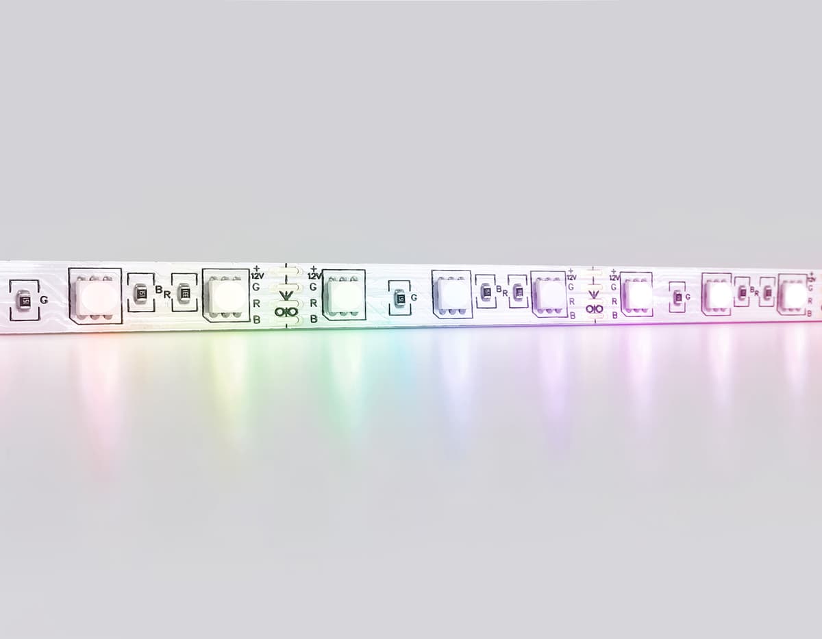 GS2202 5050 60Led/ 14.4 m/ 12V IP20 RGB/ 5000*10*1.87mm (4 конт.)