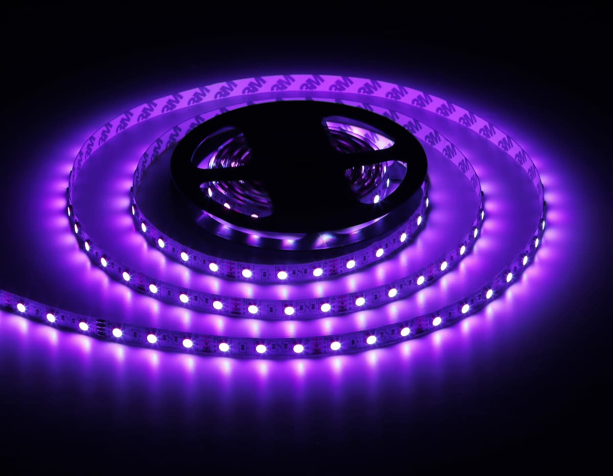 GS2202 5050 60Led/ 14.4 m/ 12V IP20 RGB/ 5000*10*1.87mm (4 конт.)