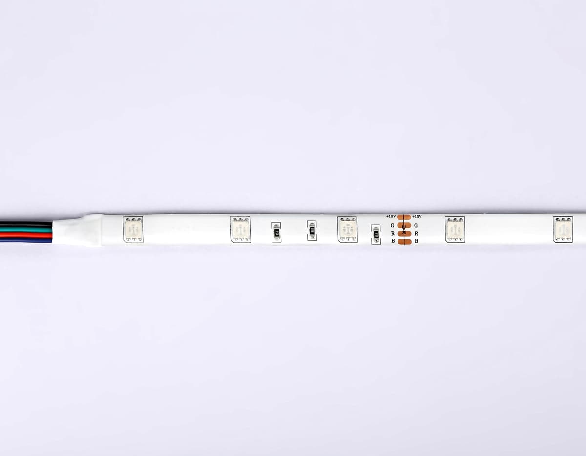 GS2301 5050 30Led/ 7.2W m/ 12V IP65 RGB/ 5000*10*2.87mm (4 конт.)