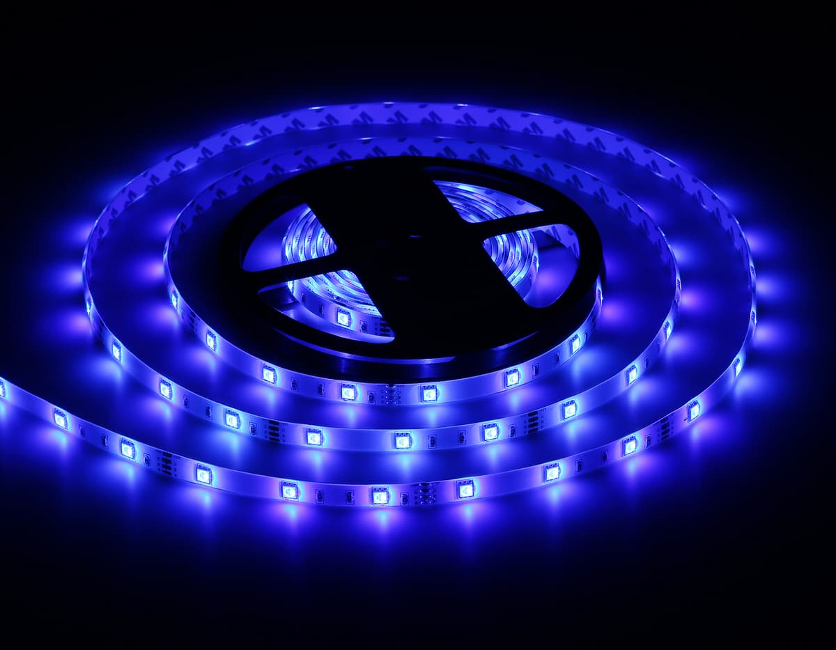 GS2301 5050 30Led/ 7.2W m/ 12V IP65 RGB/ 5000*10*2.87mm (4 конт.)