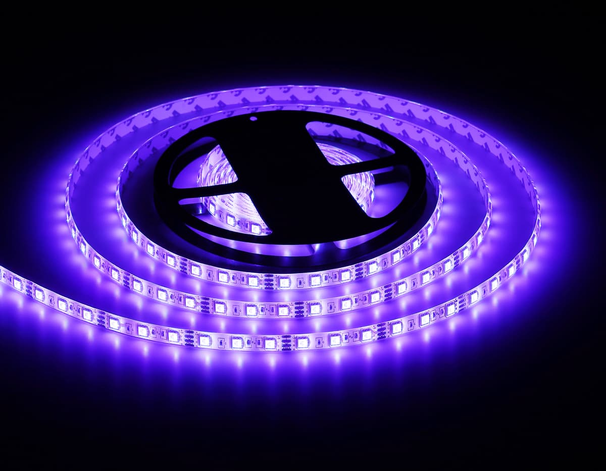 GS2302 5050 60Led/ 14.4W m/ 12V IP65 RGB/ 5000*10*2.87mm (4 конт.)
