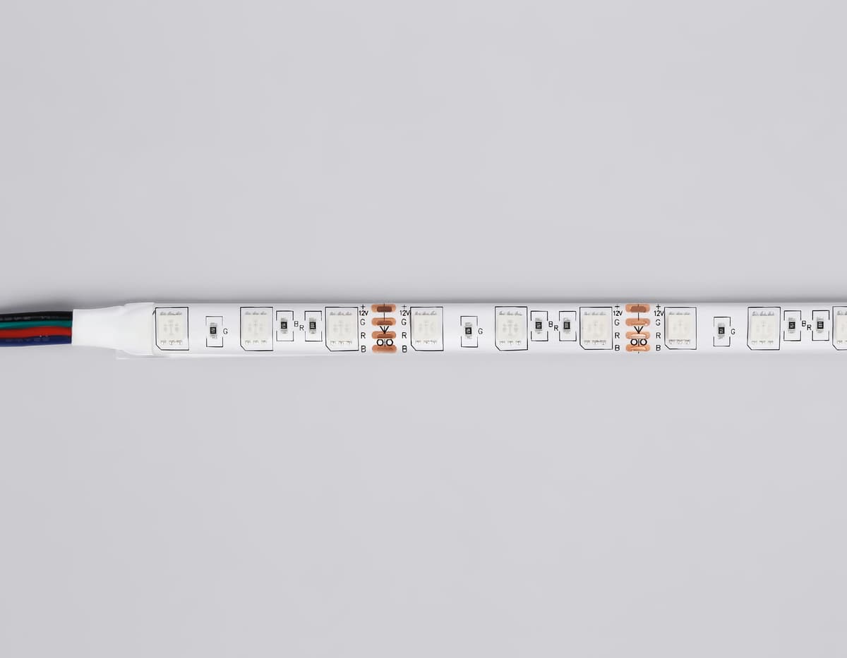 GS2302 5050 60Led/ 14.4W m/ 12V IP65 RGB/ 5000*10*2.87mm (4 конт.)