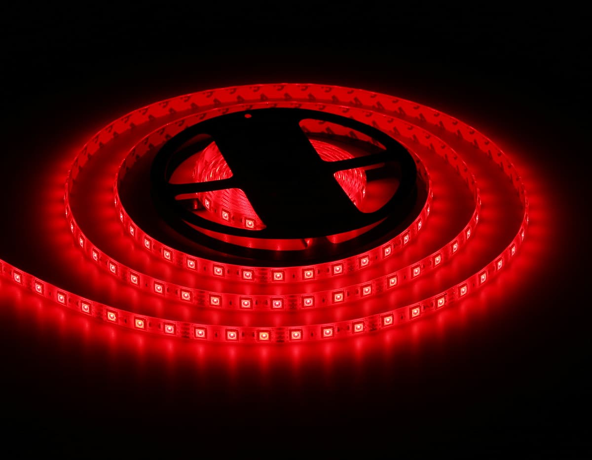 GS2302 5050 60Led/ 14.4W m/ 12V IP65 RGB/ 5000*10*2.87mm (4 конт.)