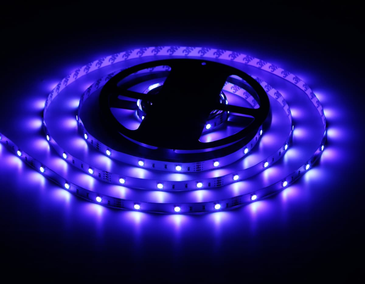 GS2401 5050 30Led/ 7.2W m/ 12V IP20 RGB/ 5000*10*1.87mm (4 конт.) комплект
