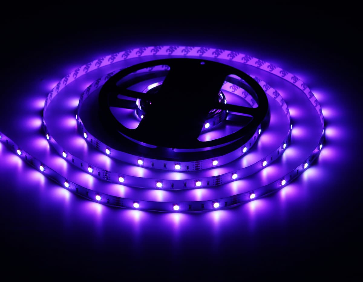 GS2401 5050 30Led/ 7.2W m/ 12V IP20 RGB/ 5000*10*1.87mm (4 конт.) комплект