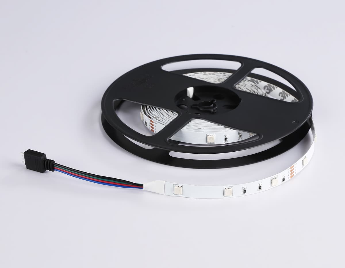 GS2401 5050 30Led/ 7.2W m/ 12V IP20 RGB/ 5000*10*1.87mm (4 конт.) комплект