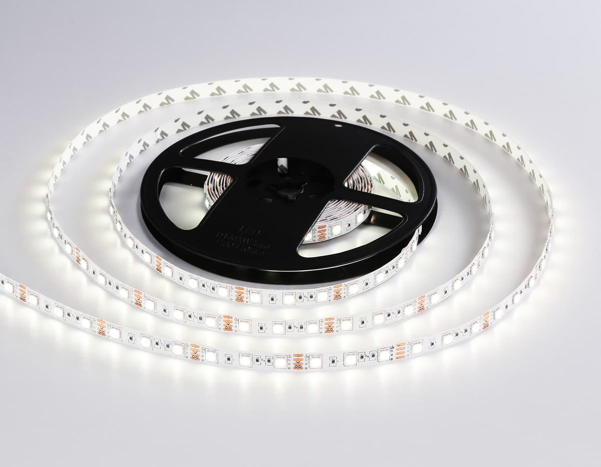 GS2402 5050 60Led/ 14.4W m/ 12V IP20 RGB/ 5000*10*1.87mm (4 конт.) комплект