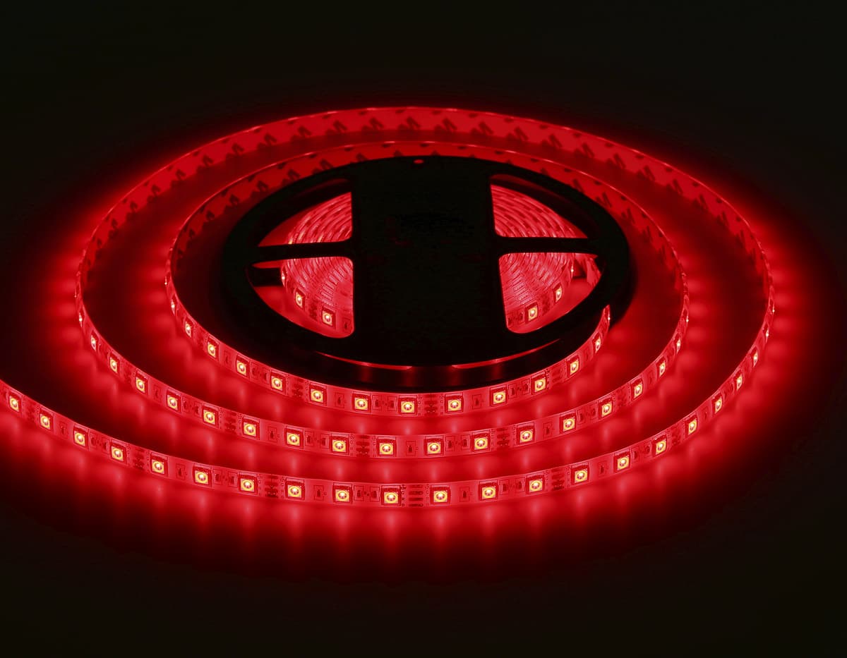 GS2502 5050 60Led/ 14.4W m/ 12V IP65 RGB/ 5000*10*2.87mm (4 конт.) комплект