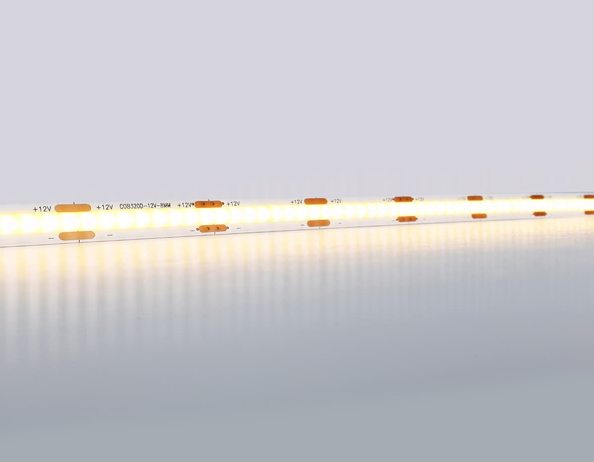 GS2601 COB 320Led/ 10W m/ 12V IP20 3000K/ 5000*8*1.54mm (2 конт.)