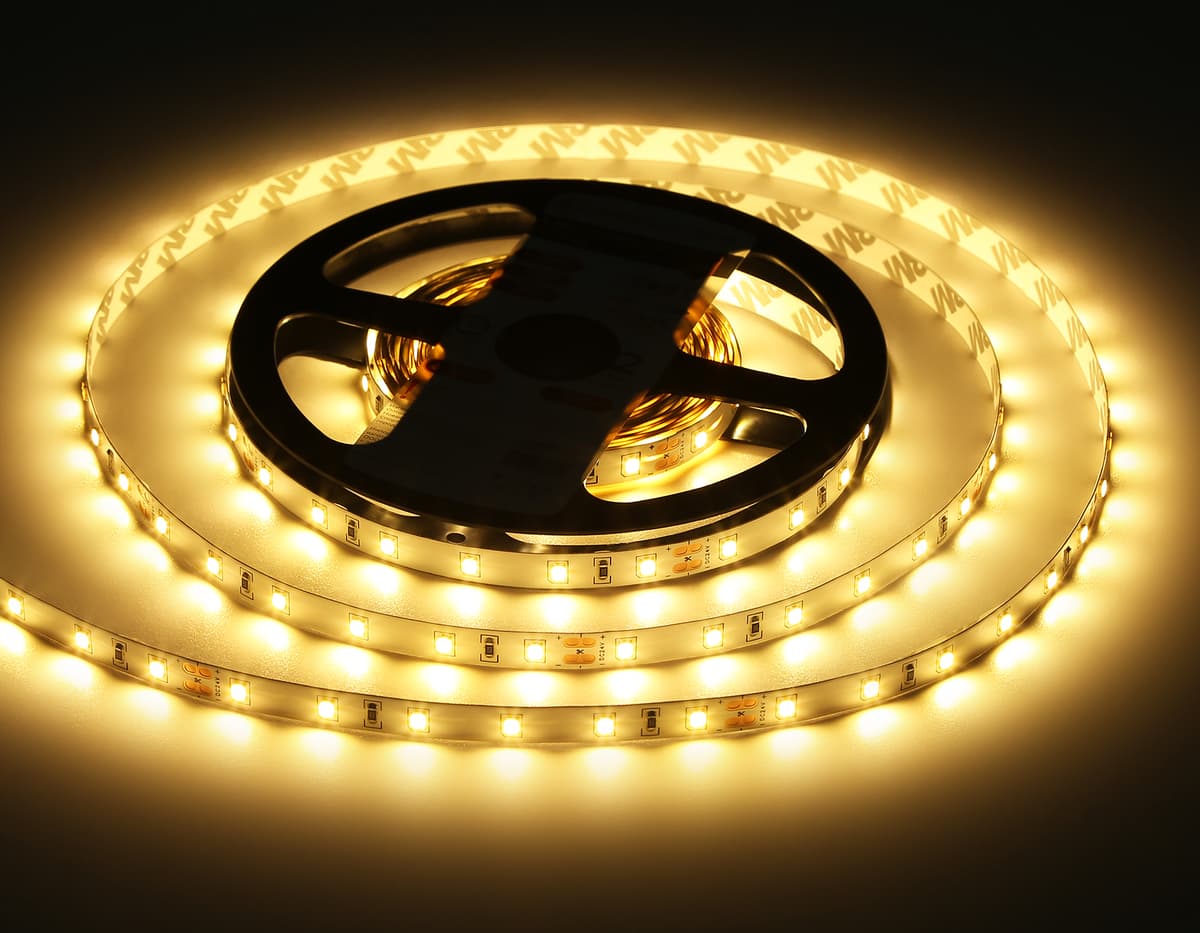 GS3001 2835 60Led/ 6W m/ 24V IP20 3000K/ 5000*8*1.2mm (2 конт.)