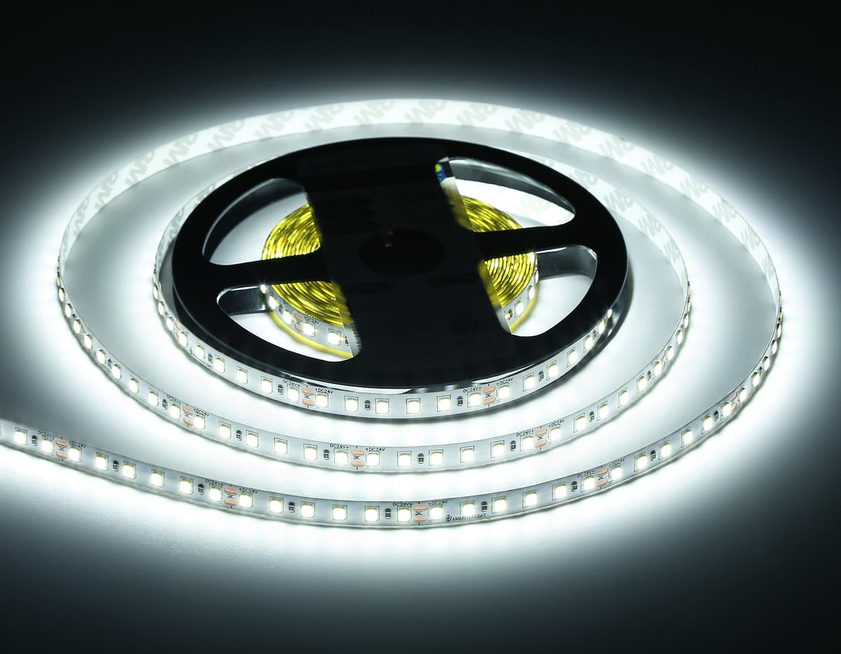 GS3103 2835 120Led/ 10W m/ 24V IP20 6500K/ 5000*8*1.2mm (2 конт.)