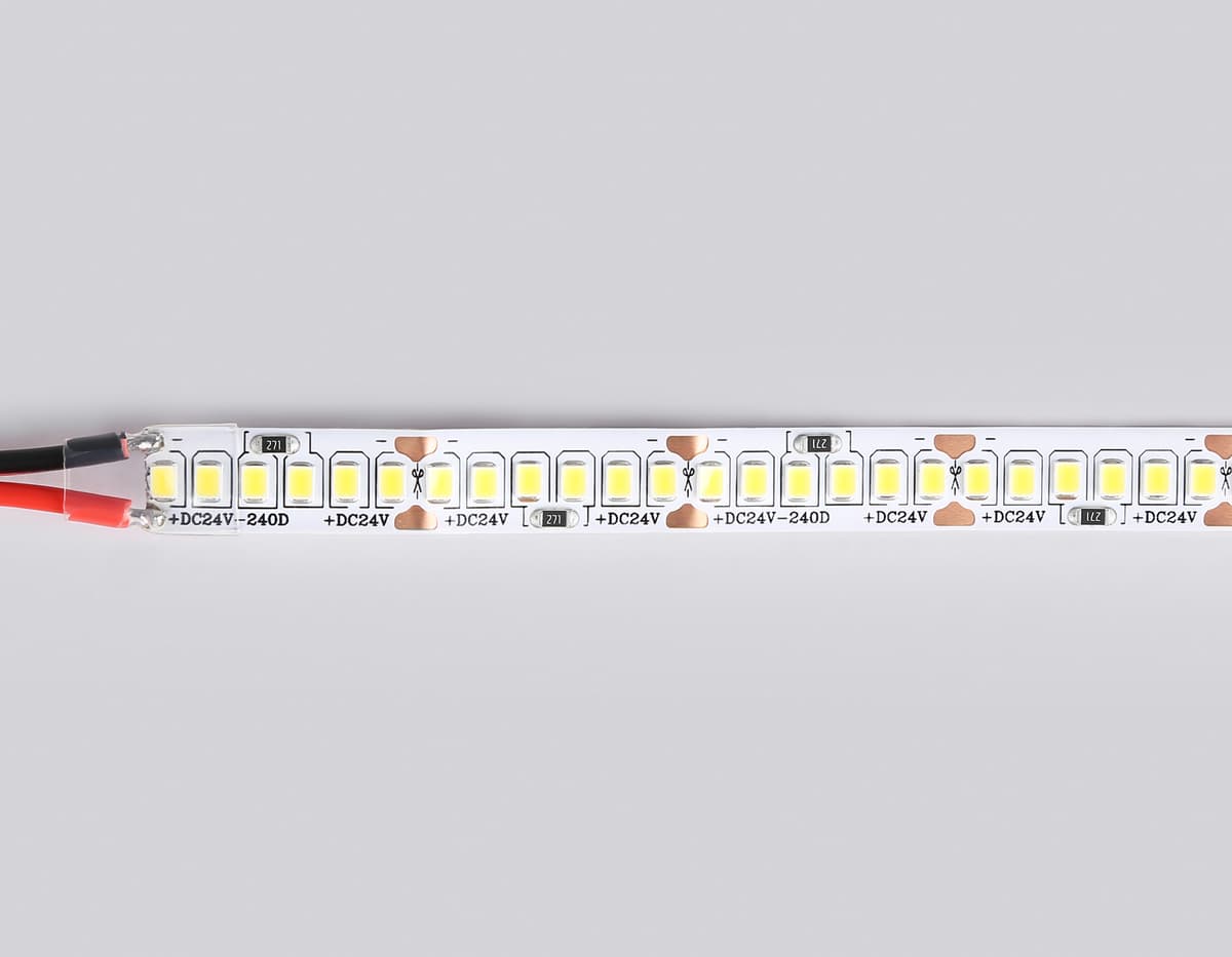 GS3502 2835 240Led /22W m/ 24V IP20 4500K/ 5000*10*1.2mm (2 конт.)