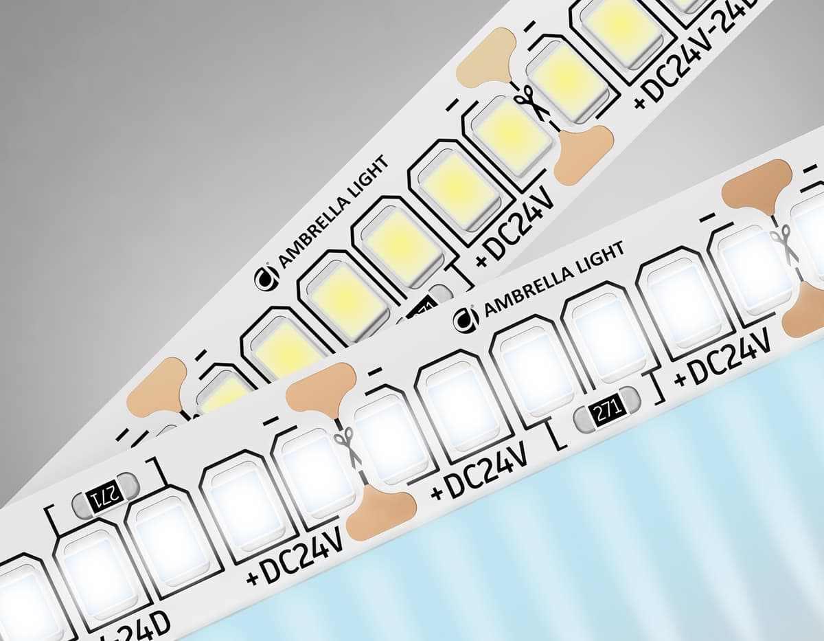 GS3503 2835 240Led /22W m/ 24V IP20 6500K/ 5000*10*1.2mm (2 конт.)