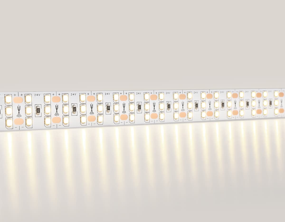 GS3901 2835 324Led/ 26W m/ 24V IP20 3000K/ 5000*18*1.2mm (2 конт.)