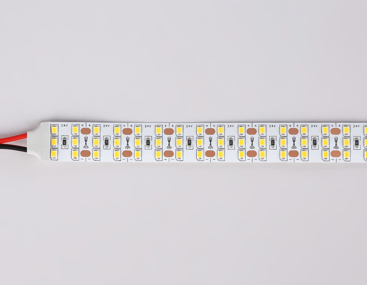 GS3901 2835 324Led/ 26W m/ 24V IP20 3000K/ 5000*18*1.2mm (2 конт.)