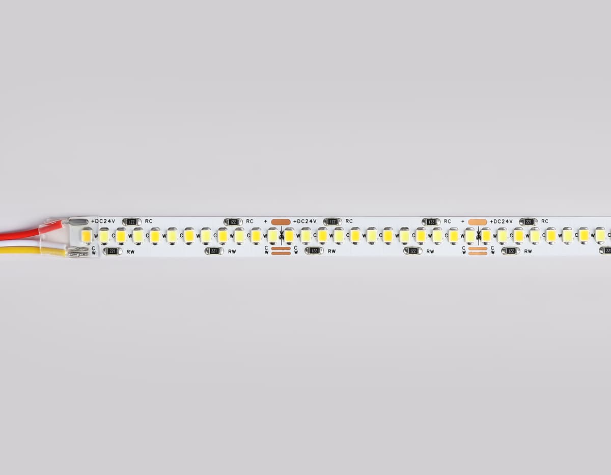 GS4151 2835 240Led/ 18W m/ 24V IP20 CCT 3000-6500K/5000*10*1.2mm (3 конт.)