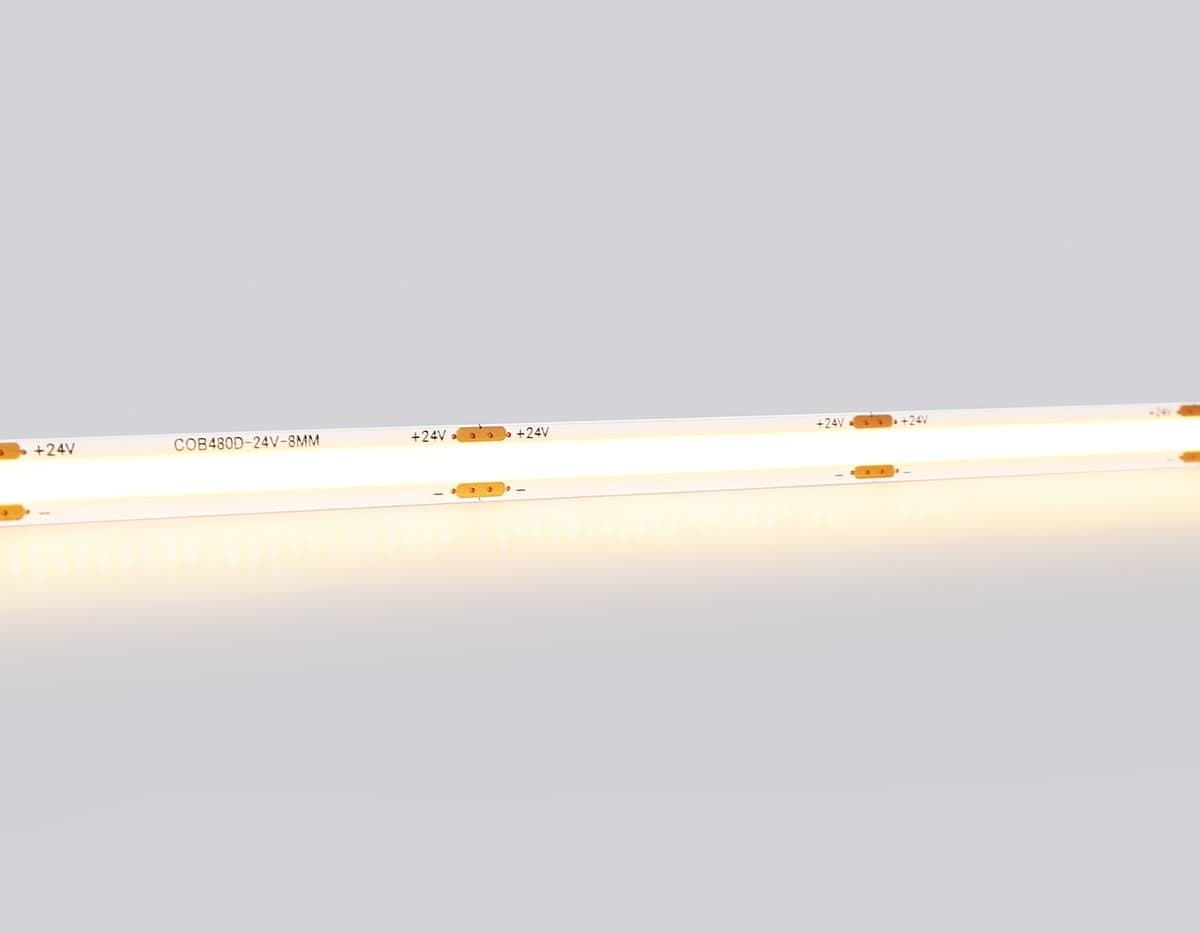 GS4701 COB 480Led/ 12W m/ 24V IP20 3000K/ 5000*8*1.54mm (2 конт.)