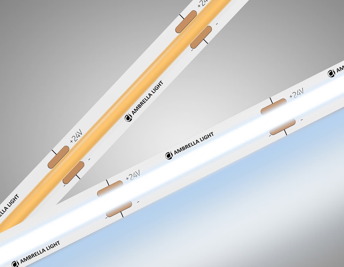 GS4753 COB 528Led/14W m/ 24V IP20 6500K/ 5m*10mm*2mm (2 конт.)